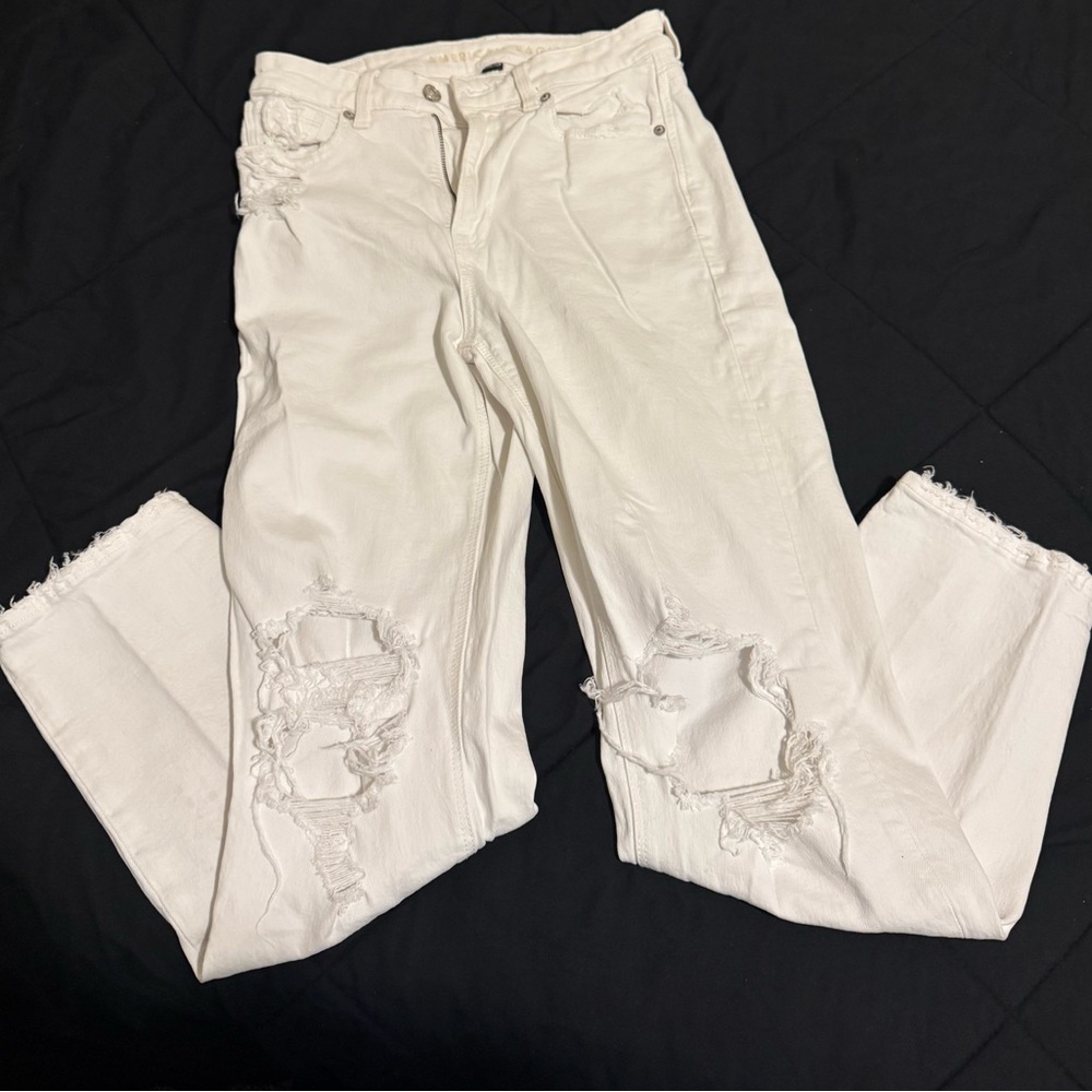 American Eagle Outfitters White ripped Jeans